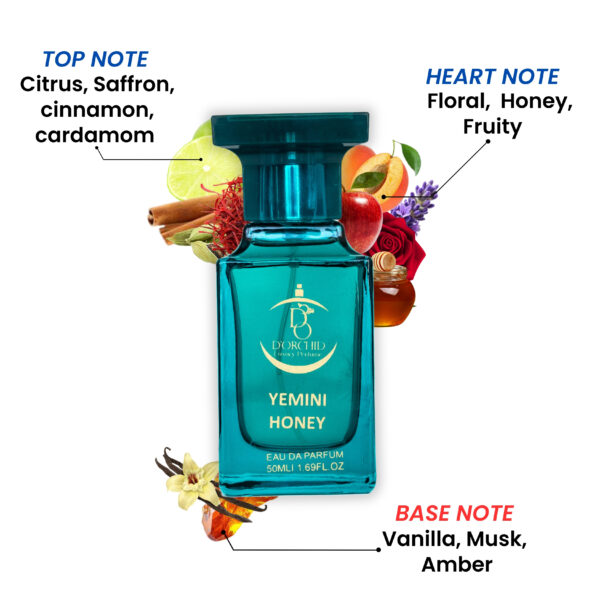 Yemini Honey luxury unisex perfume - 50ml - Image 3